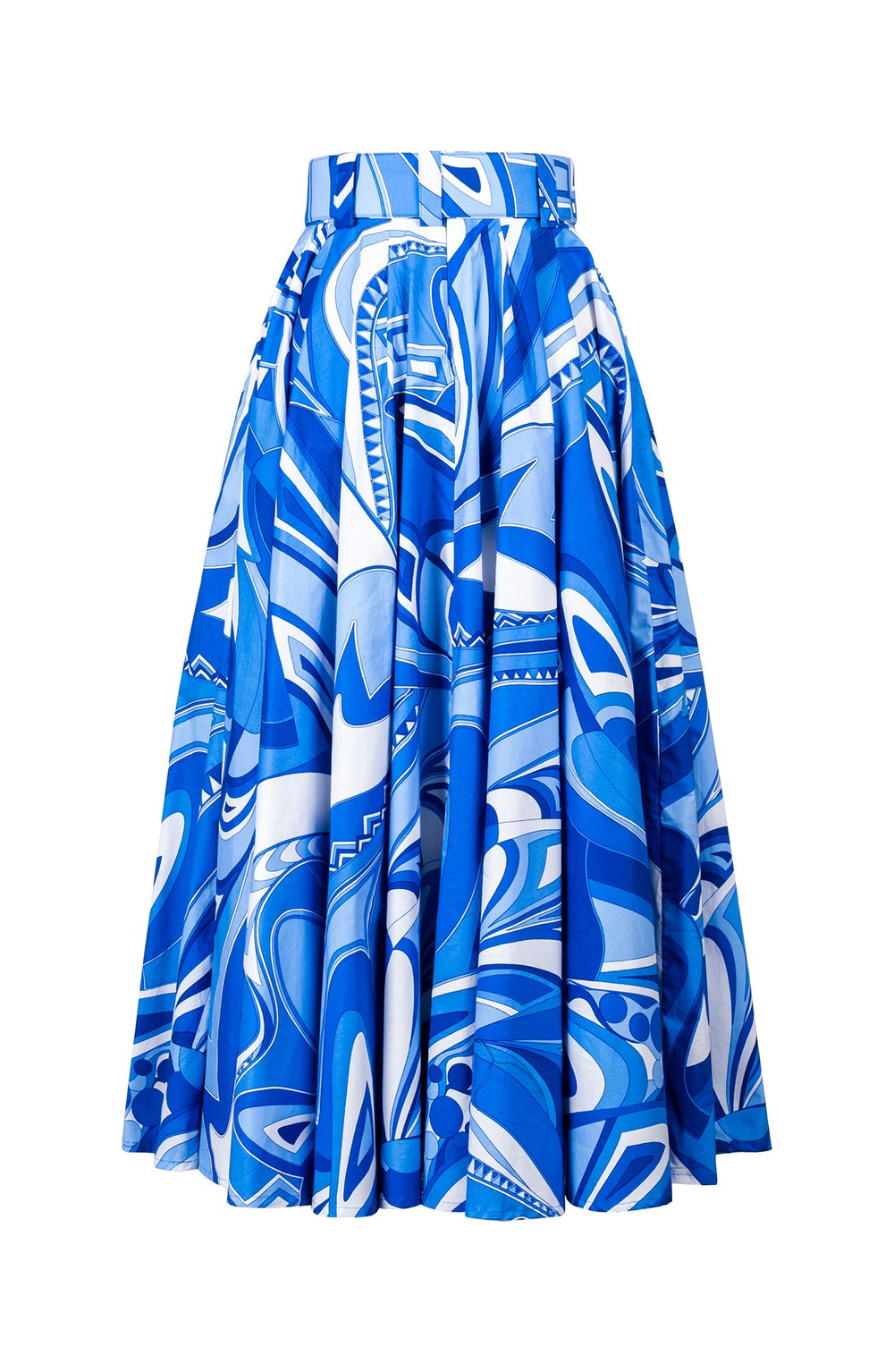 Abelia Skirt Midi Plus Length Cotton Stretch (Pucciesque Africani)