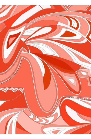 Audrey Dress #2 Shirt Collar 3/4 Sleeve Midi Length Cotton Stretch (Pucciesque Africani)