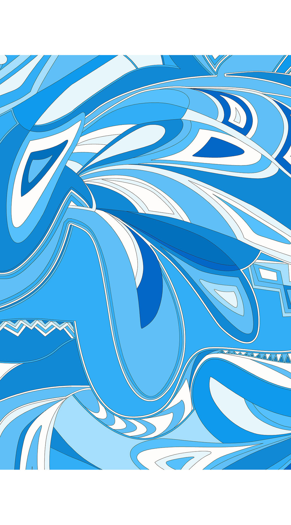 Rose Dress Crew Neck Sleeveless Long Length Cotton Stretch (Pucciesque Africani)