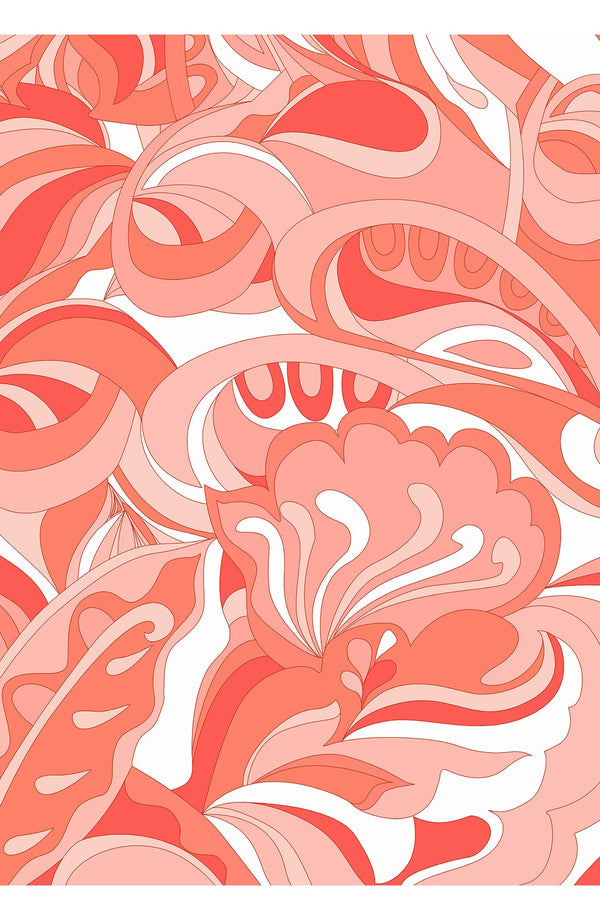 Audrey Dress #2 Shirt Collar 3/4 Sleeve Long Length Cotton Stretch (Pucciesque Graphic)