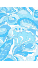 Camicia Aster con colletto, manica 3/4, lunghezza midi, in ramie (grafica Pucciesque)