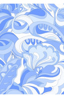 Audrey Dress #2 Shirt Collar 3/4 Sleeve Long Length Cotton Stretch (Pucciesque Graphic)