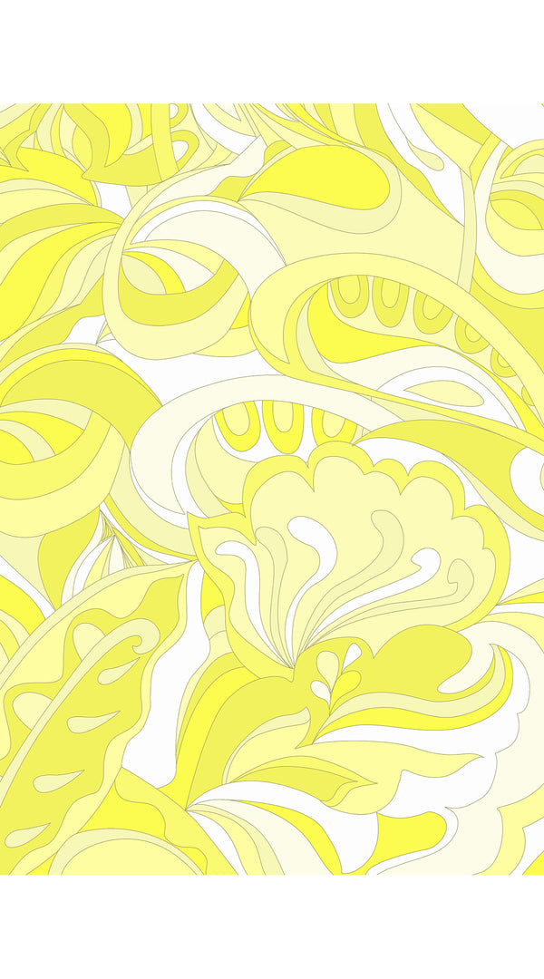 Camicia Aster con colletto, manica 3/4, lunghezza midi, in ramie (grafica Pucciesque)