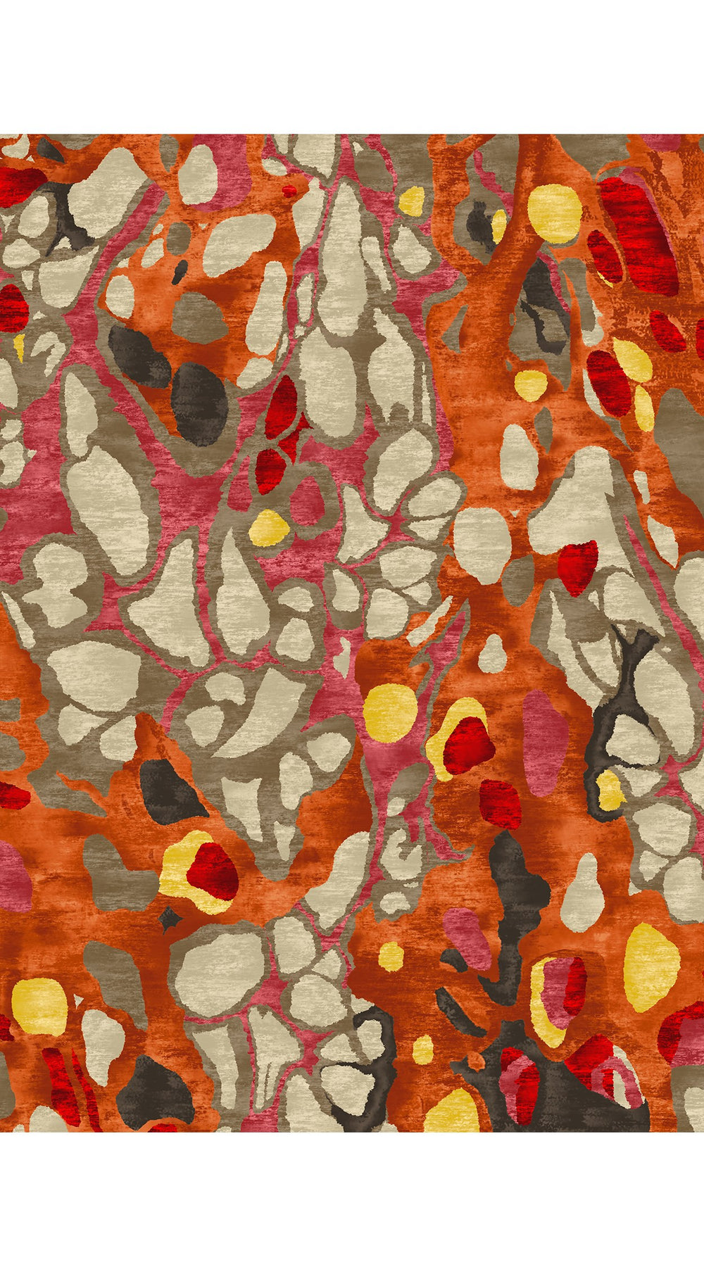 Audrey Dress #1 Shirt Collar 3/4 Sleeve Long Length Cotton Stretch (Rangford Marble)