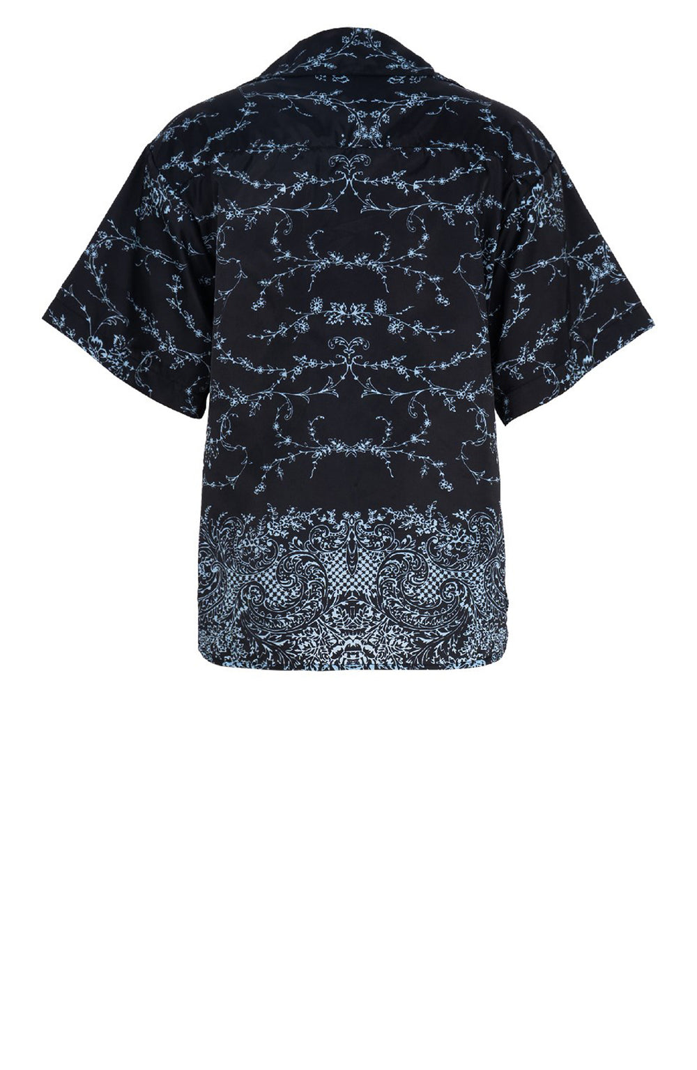 Leah Shirt Silk Twill (Reticella Lace Ivory)