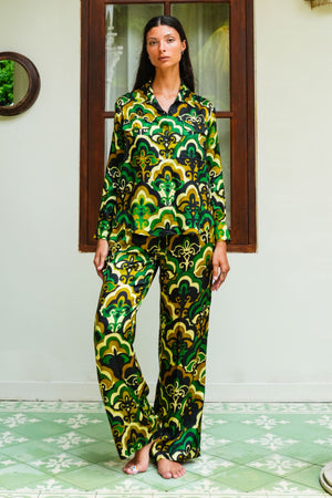 Sydney Shirt Long Sleeve & Sydney Pants Silk Twill (Retro)