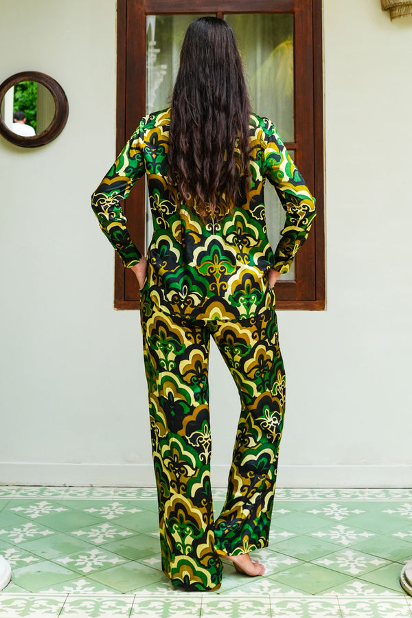 Sydney Shirt Long Sleeve & Sydney Pants Silk Twill (Retro)