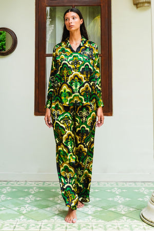 Sydney Shirt Long Sleeve & Sydney Pants Silk Twill (Retro)