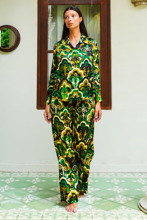 Sydney Shirt Long Sleeve & Sydney Pants Silk Twill (Retro)