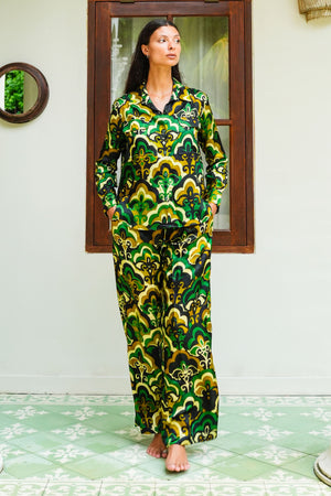 Sydney Shirt Long Sleeve & Sydney Pants Silk Twill (Retro)