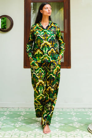 Sydney Shirt Long Sleeve & Sydney Pants Silk Twill (Retro)