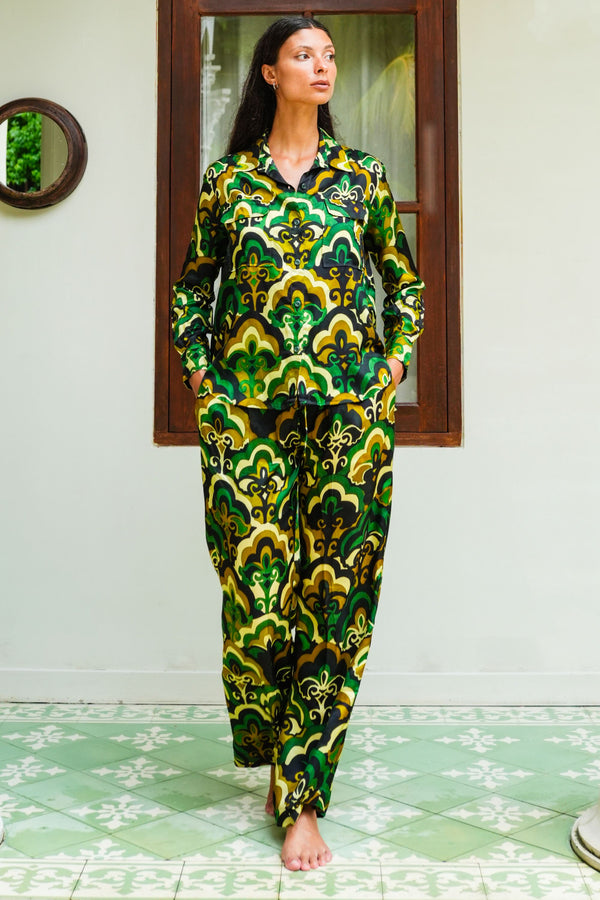 Sydney Shirt Long Sleeve & Sydney Pants Silk Twill (Retro)