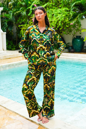 Sydney Shirt Long Sleeve & Sydney Pants Silk Twill (Retro)