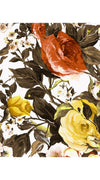 Audrey Dress #4 Shirt Collar 3/4 Sleeve Midi Length Cotton Musola (Rose Garden Small)