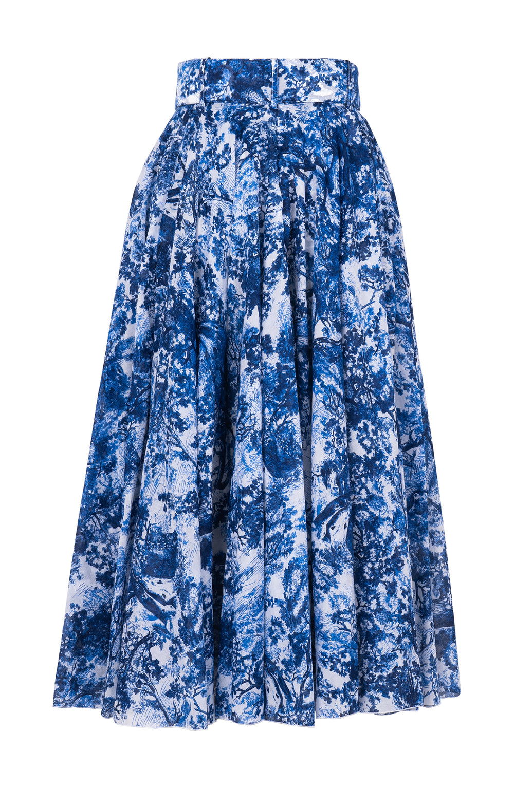 Aster Skirt #1 with Belt Midi Length Cotton Musola (Safari Toile New)