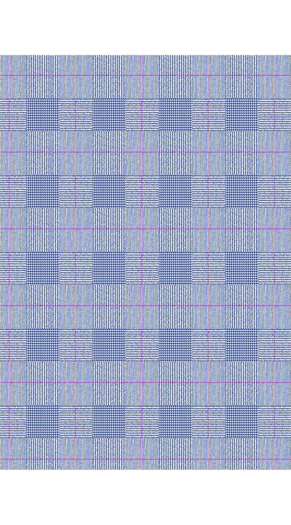 Aster Dress Shirt Collar 3/4 Sleeve Midi Length Cotton Musola (Savile Row Check Big White)