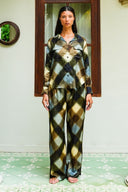 Sydney Shirt Long Sleeve & Sydney Pants Silk Twill (Scotish Plaid)