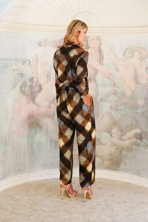 Pajama Shirt & Pajama Pants Silk Twill (Scotish)