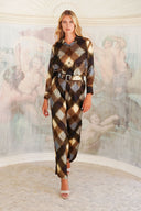 Pajama Shirt & Pajama Pants Silk Twill (Scotish)
