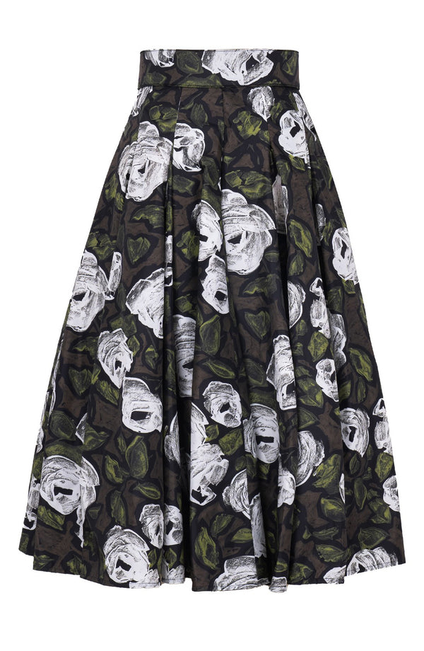 Samantha Skirt Midi Length Poliamide Taffta (Sheer Bliss Rose)