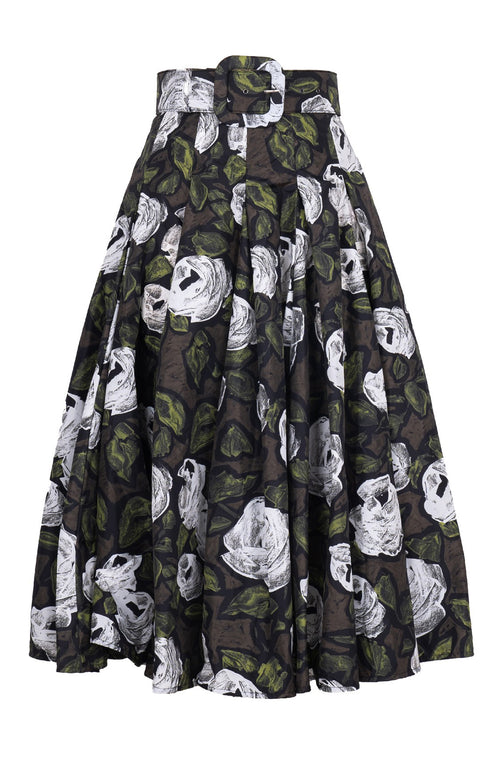 Samantha Skirt Midi Length Poliamide Taffta (Sheer Bliss Rose)