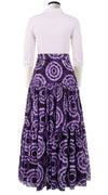 Emma Skirt Maxi Length Cotton Musola (Shibori Aka)
