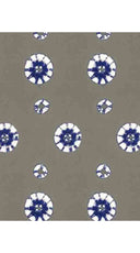 Aster Dress #2 Shirt Collar 3/4 Sleeve Midi Length Musola (Shibori Dots)