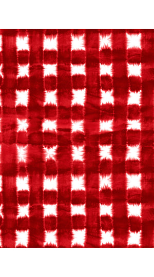 Audrey Dress #4 Shirt Collar 3/4 Sleeve Midi Length Musola (Shibori Gingham)