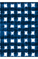 Aster Skirt #1 with Belt Midi Length Cotton Musola (Shibori Gingham)