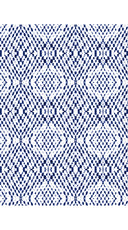 Aster Dress Shirt Collar 3/4 Sleeve Midi Length Cotton Musola (Shibori Nara Diamond)