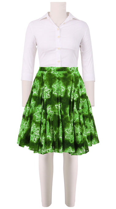 Birdy Skirt #2 Petite Length Cotton Musola (Shibori Star)