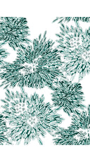 Aster Dress Shirt Collar 3/4 Sleeve Midi Length Cotton Musola (Shibori Sumire)