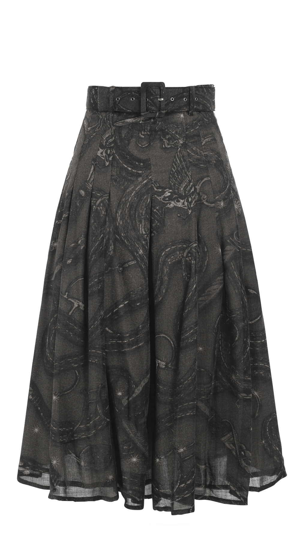 Zeller Skirt Midi Length Wool(Sneke Whip) @3 M-XL