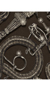 Aster Dress Shirt Collar 3/4 Sleeve Midi Length Silk GGT (Snake Whip)