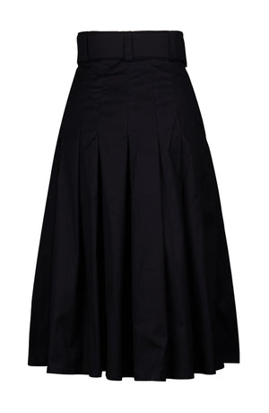 Zeller Skirt Long Length Cotton Stretch (Solid)