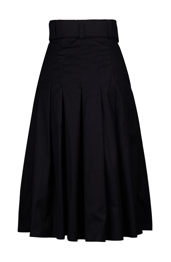 Zeller Skirt Long Length Cotton Stretch (Solid)