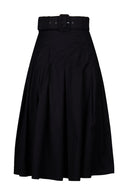 Zeller Skirt Long Length Cotton Stretch (Solid)