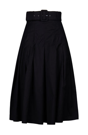 Zeller Skirt Long Length Cotton Stretch (Solid)