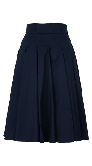 Zeller Skirt Regular Length Cotton Stretch (Solid)