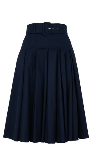 Zeller Skirt Regular Length Cotton Stretch (Solid)