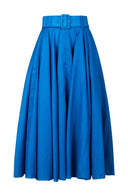 Aster Skirt #1 with Belt Midi Length Silk Musola (Solid)