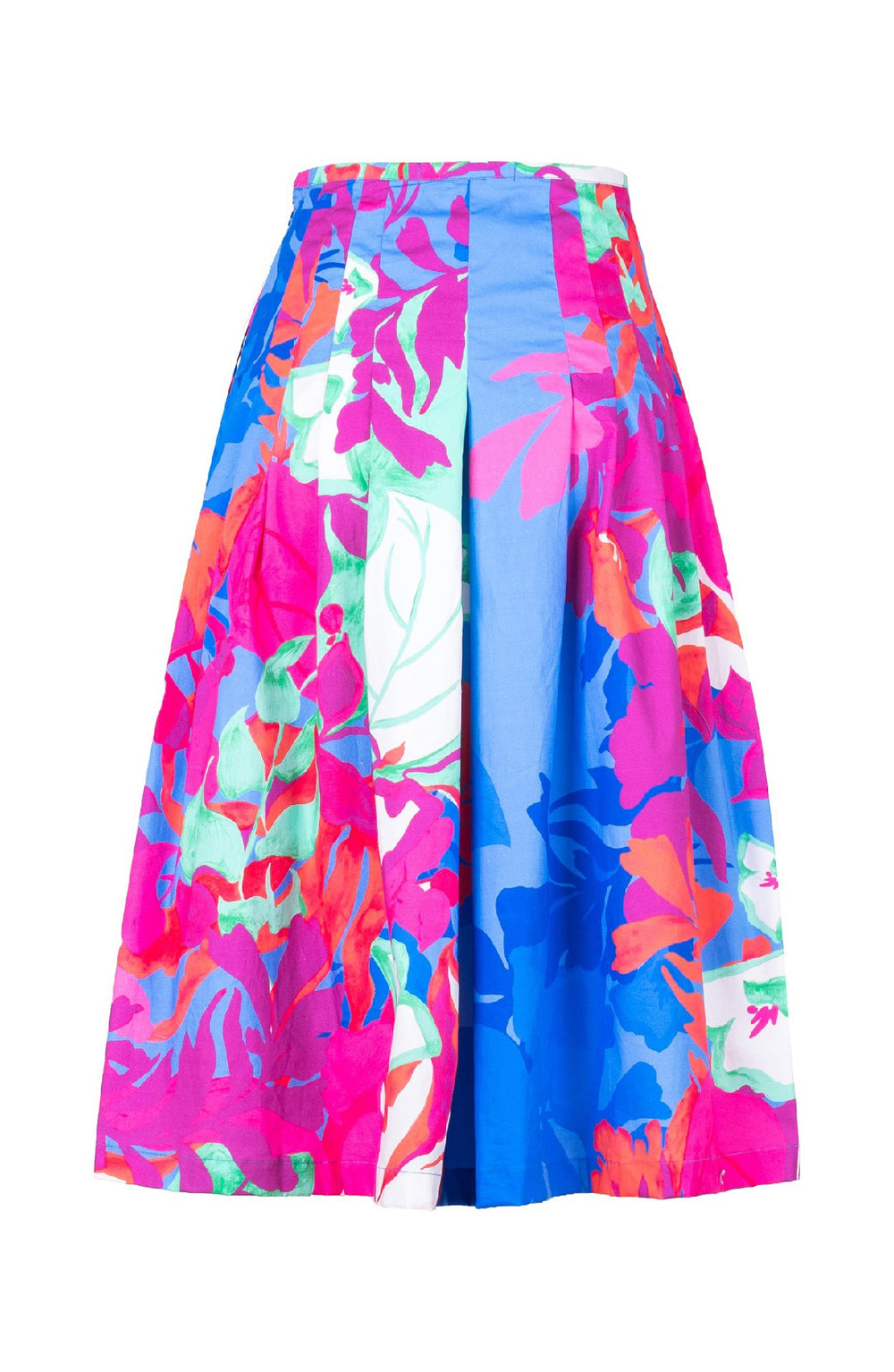 Zelda Skirt Long Length Cotton Stretch (Spanish Garden)