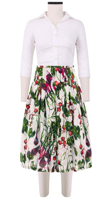 Zelda Skirt Long Length Cotton Musola (Summer Vegetables)