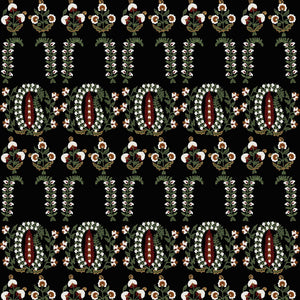 [Create Your Own] Cotton Musola (Suzani Ferns)