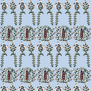 [Create Your Own] Cotton Musola (Suzani Ferns)