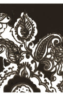 Aster Dress Shirt Collar 3/4 Sleeve Midi Plus Length Cotton Musola (Tear Drop Paisley)