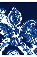 Aster Dress Shirt Collar 3/4 Sleeve Midi Plus Length Cotton Musola (Tear Drop Paisley)