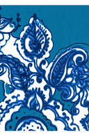 Aster Dress Shirt Collar 3/4 Sleeve Midi Plus Length Cotton Musola (Tear Drop Paisley)