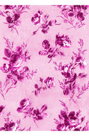Aster Dress Shirt Collar 3/4 Sleeve Midi Plus Length Poliamide Taffta (Thorn Bud Rose Ground)