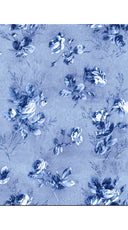 Terry Dress Shirt Collar 3/4 Sleeve Midi Plus Length Poliamide Taffta (Thorn Bud Rose Small Ground)